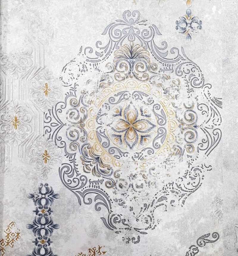 Papier peint Vintage Bleu -Réf: 4124-